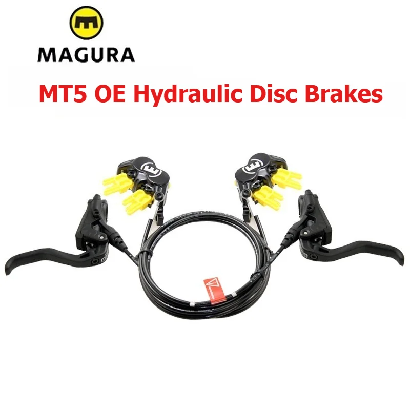 

MAGURA MT5 OE Bicycle Brake Hydraulic Disc Brake 4-Piston MT2 Lever MT5 Caliper Front 950mm Rear 1650mm