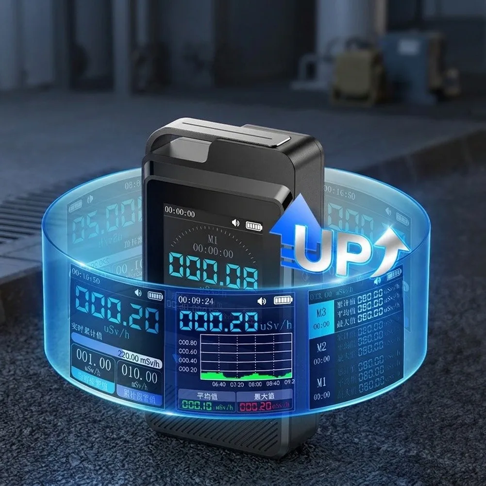 GC-02 Radiation Detection Instrument for Geiger Counter Use Gamma Monitoring with Audible Visual Alarm Thresholds