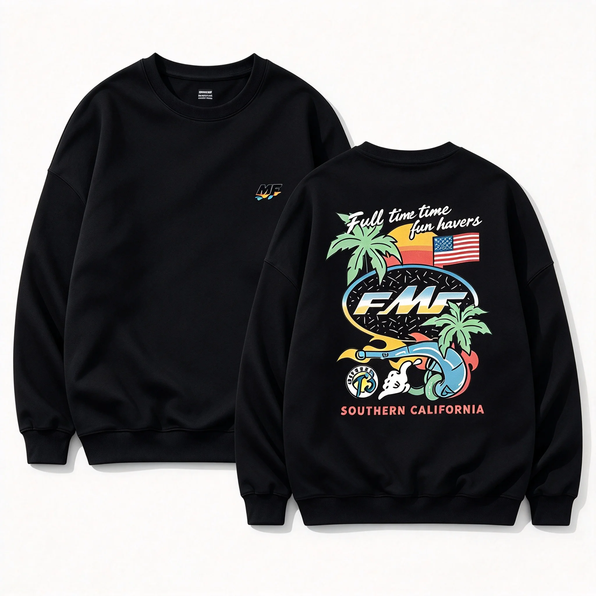 2026 Winter Retro Off-road Motorcycle Fleece Pullover American Street Casual Hoodie