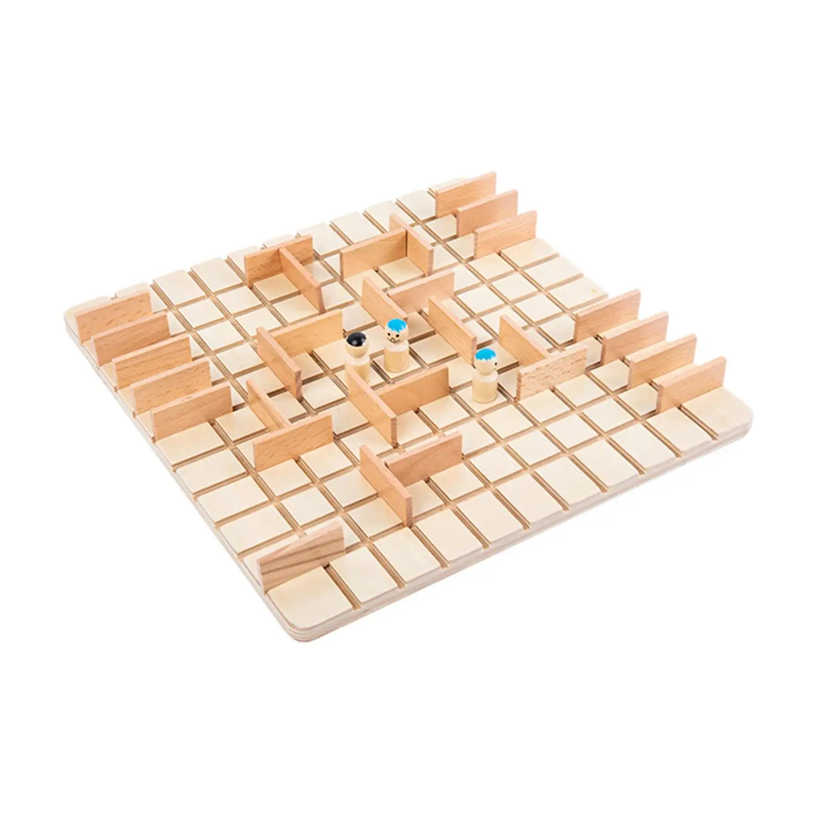 Wooden Strategy Game Simple Rule Educational Toy for 2~4 Players Travel Kids
