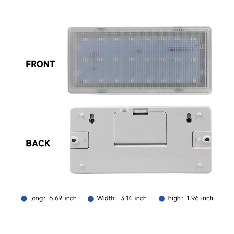 Lampu darurat LED dinding portabel, lampu berkemah darurat dapat diisi ulang terang untuk mati daya