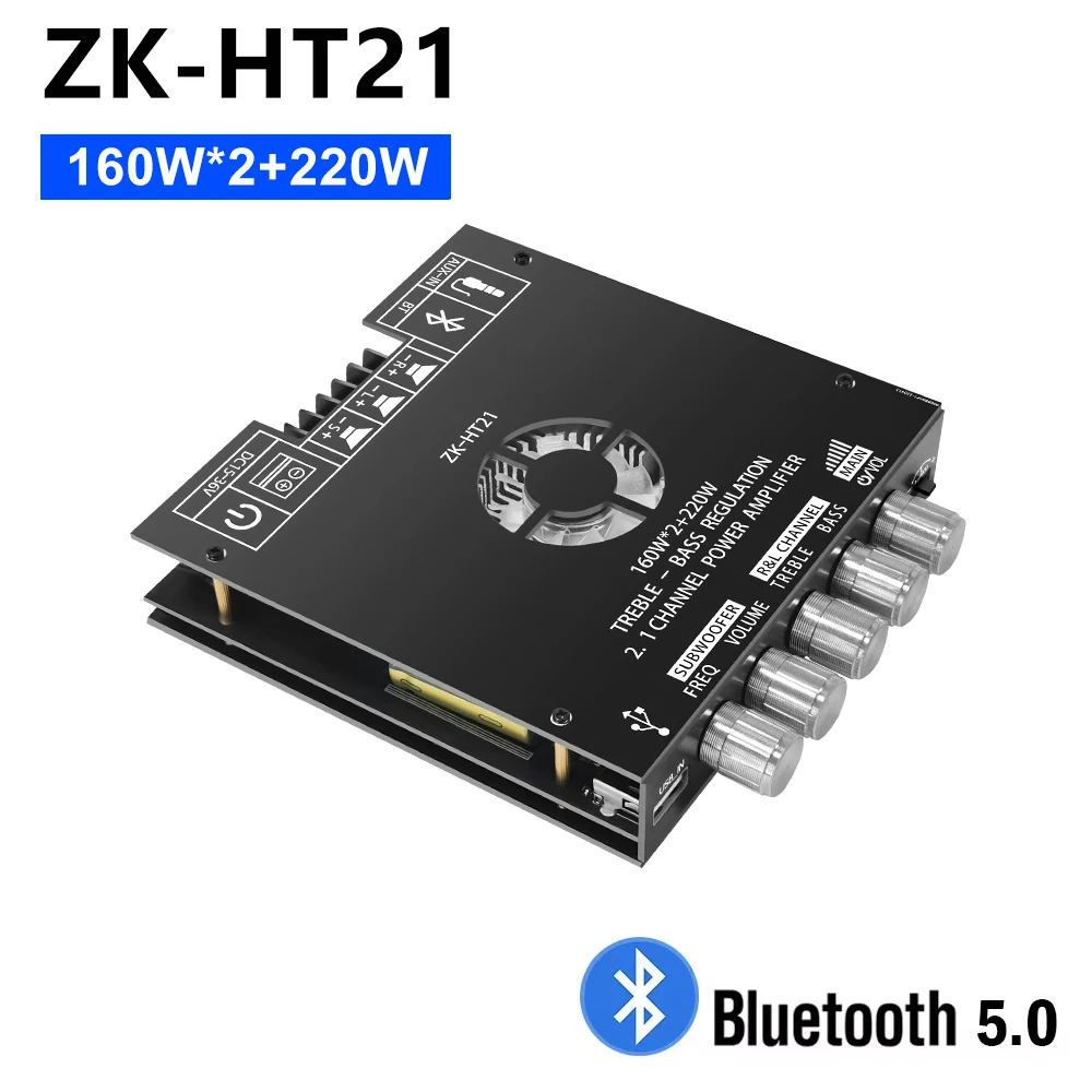 

ZK-HT21160WX2 + 220 Вт 2,1-канальный TDA7498E Bluetooth цифровой модуль усилителя мощности сабвуфер высокого и низкого тона