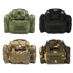 Waterproof Fishing Bag Fishing Tackle Storage Bag Multifunction Waist Shoulder Pack Canvas Waist Bag High Capacity Outdoor