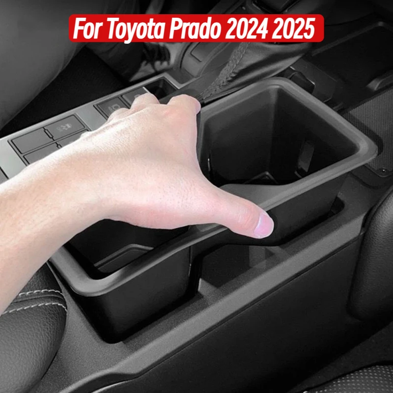 

For Toyota Prado 2024 2025 Car Water Cup Holder Central Control Drinks Holder Storage Tray Accessories