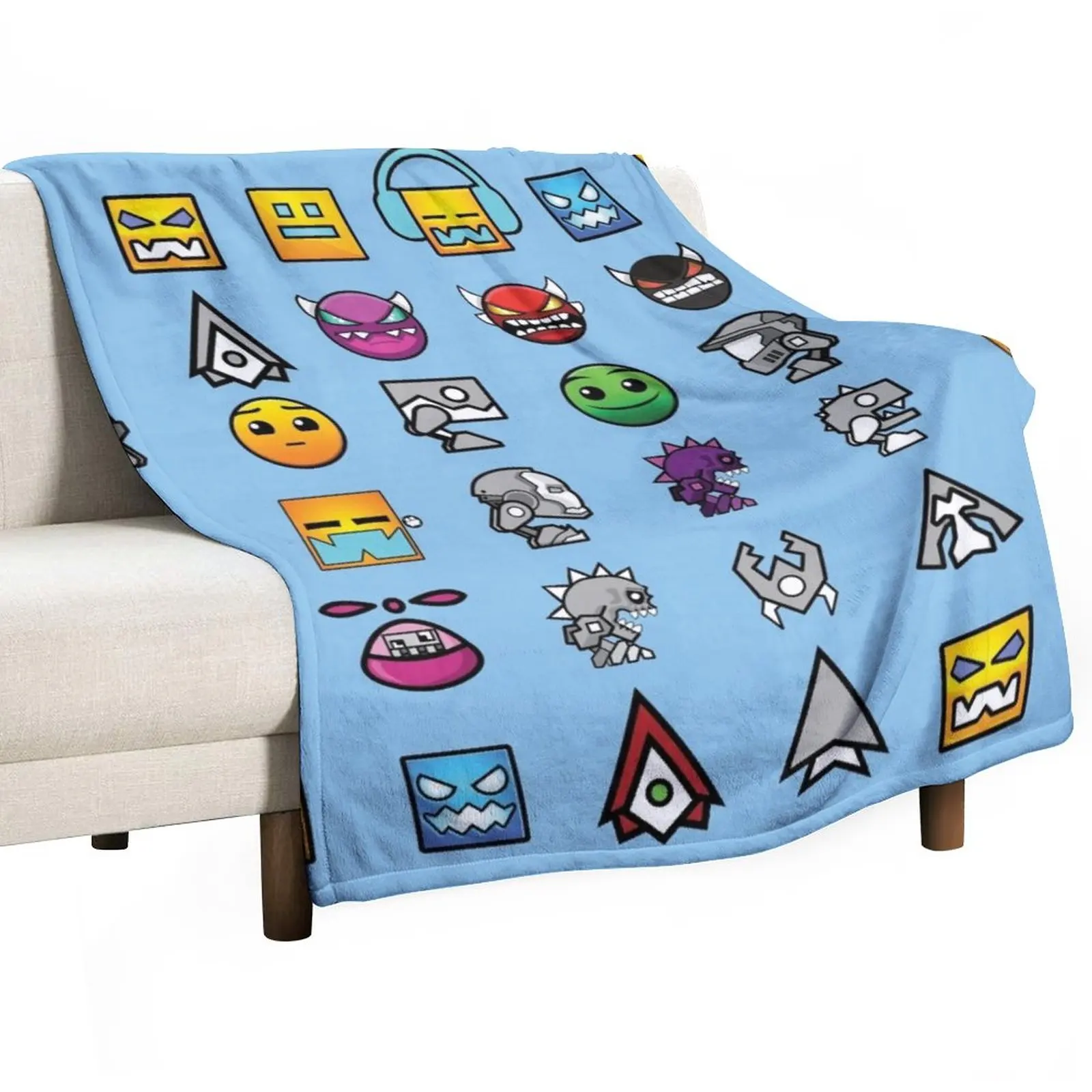 

dash and level up Throw Blanket Flannel Fabric valentine gift ideas Decorative Throw Blanket Kid'S Blanket