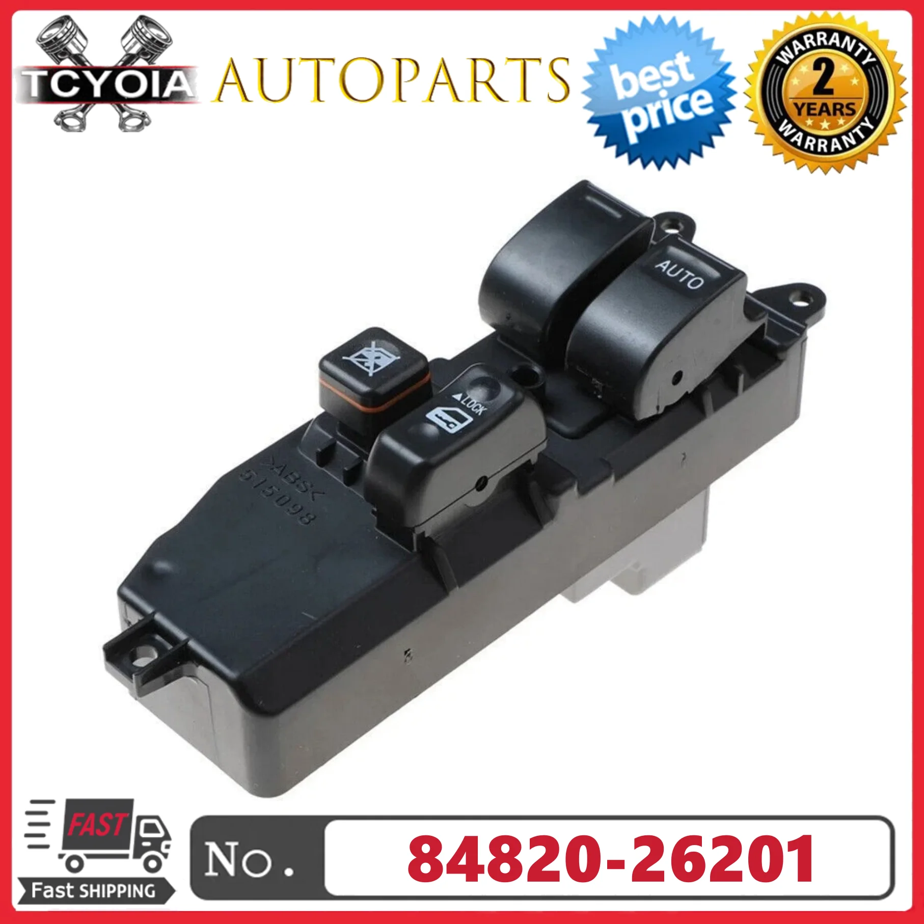 

Driver Side Window Switch Control 84820-26201 8482026201 For Toyota Hiace KDH2 TRH2 LH2