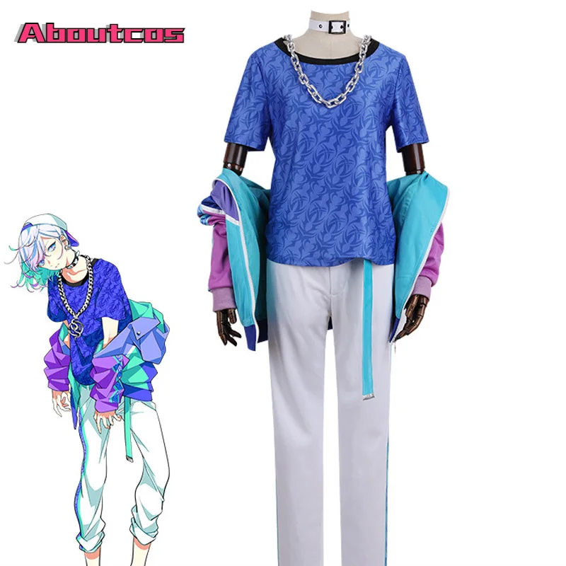 

Paradox Live Cosplay Costume Halloween Aboutcos Carnival Adult Men Jacket Pants T-shirt Sports Suit Kanata Yatonokami Cozmez