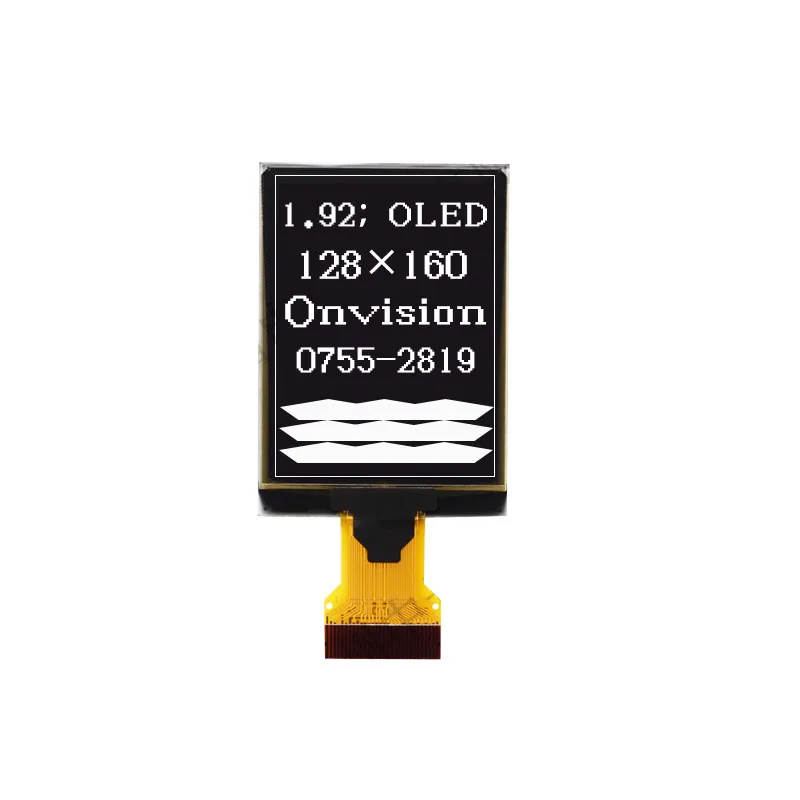 1.92 inch OLED Display 128x160 Dot Matrix LCD Screen HD Industrial OLED SH1108 Driver 30Pin