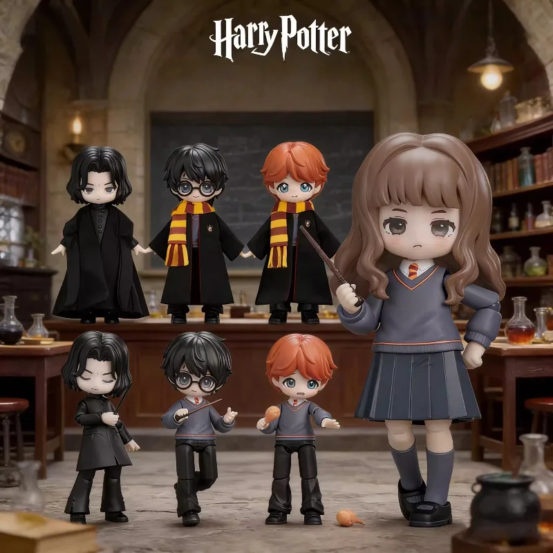 Caja Sorpresa de Beast Kingdom Harry Potter en Stock, Figuras Coleccionables de la Serie Magic Stone Cloth, Muñecas Kawaii, Regalo