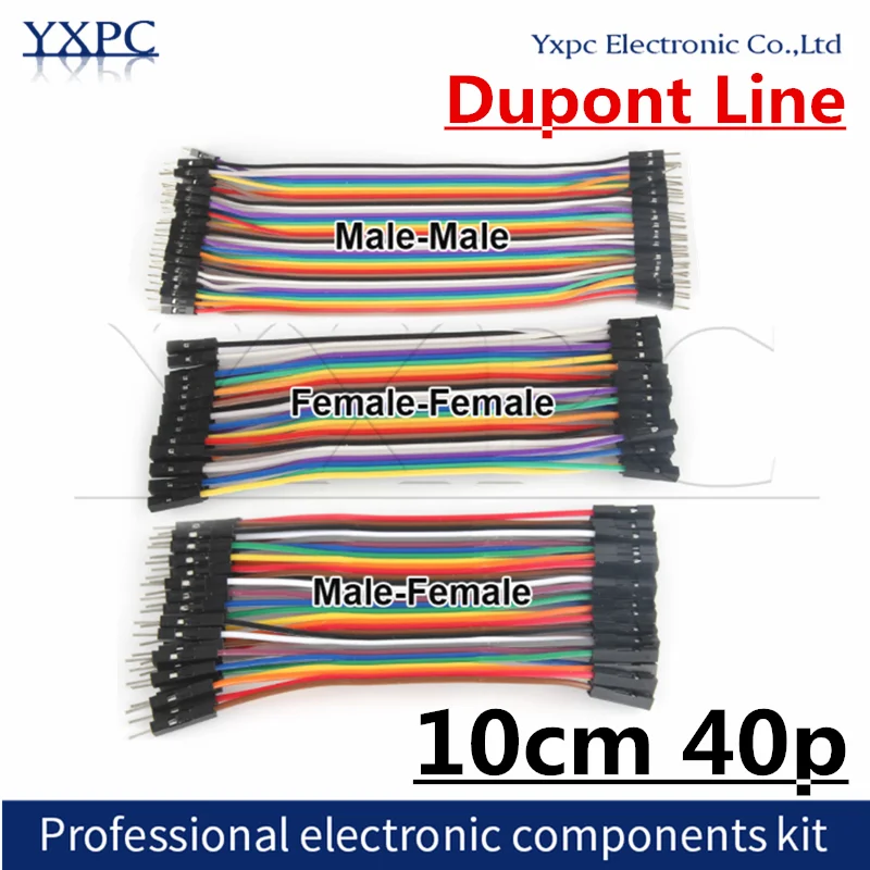 

40P Cable Dupont Line 10cm Male to Male Female to Female Male to FeMale Jumper Dupont Wire Cable For PCB DIY KIT