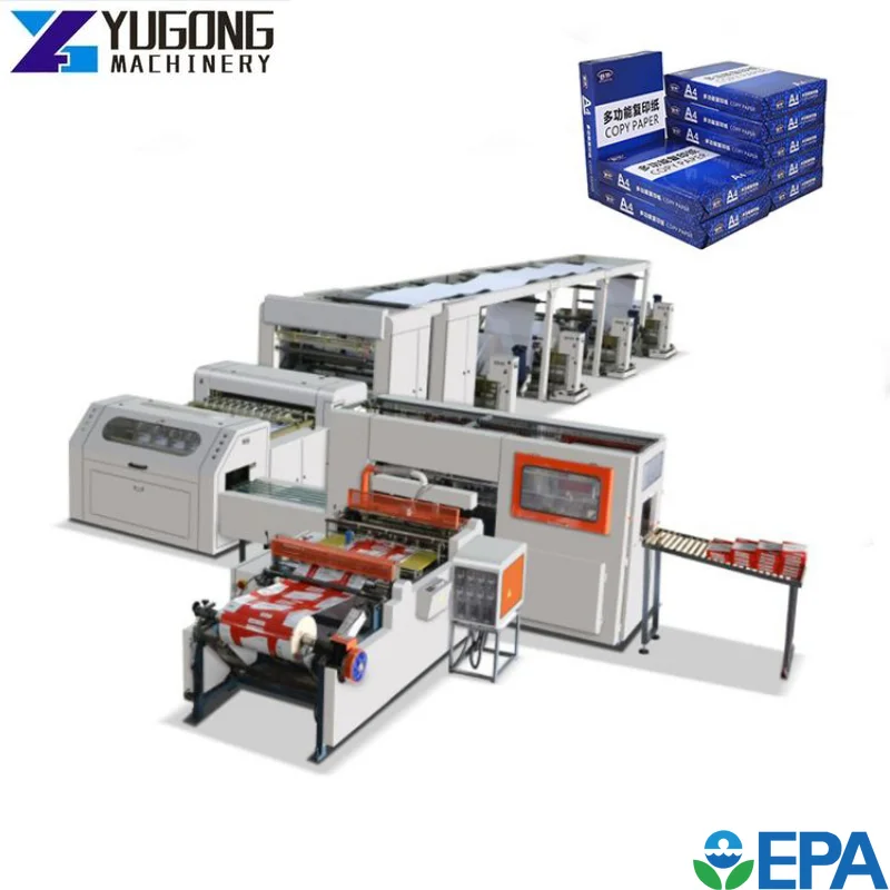 YG A4 Size Paper Cutter Product Making Production Line Photocopy Room A5 A3 Plastic PVC ID Card Die Cutting Machine Price for US