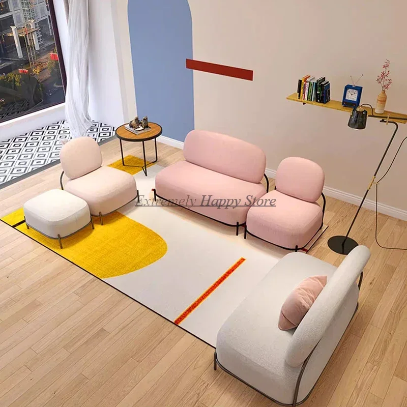 

Nordic Legs Metal Living Room Sofas Modern Single Simple Relax Sofa Sponge Grande Mobili Per La Casa Modular Home For Living