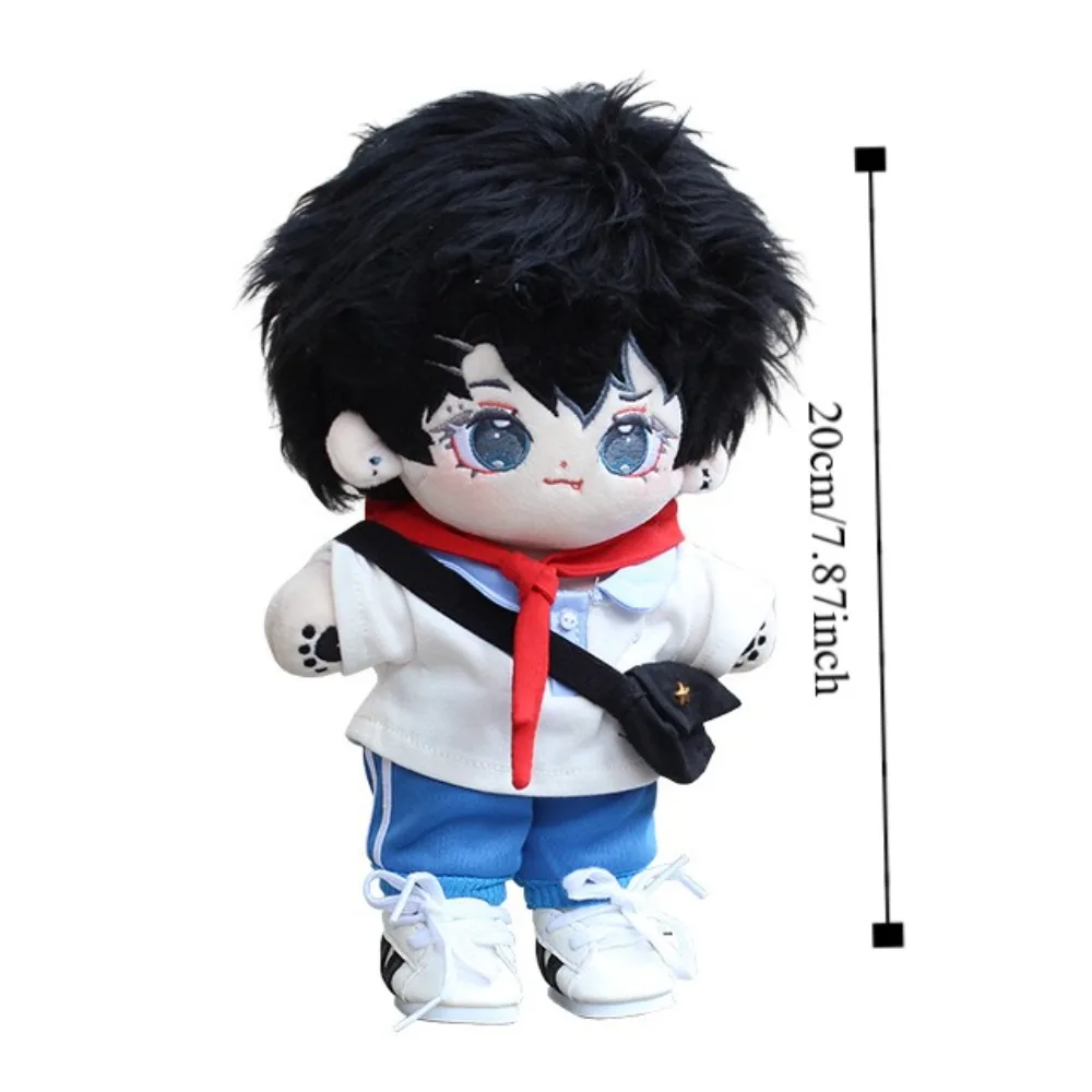 Accesorios de juguete, ropa de muñeca de algodón de 20cm, bolso escolar, ropa DIY, vestido de muñeca de algodón, uniforme escolar, ropa de juguete de peluche