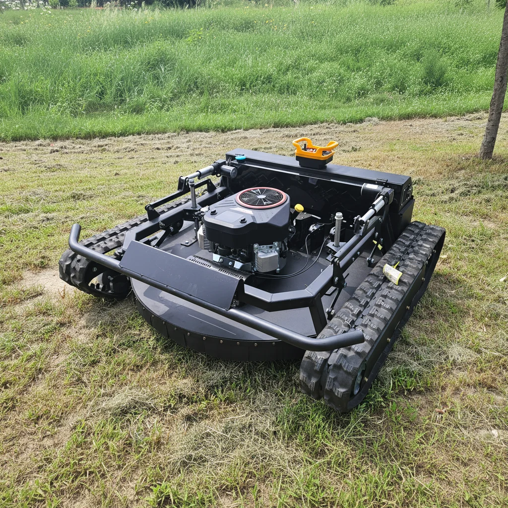 Customize Multifunctional Remote Control Crawler Lawn Mower High Performance Grass Cutter