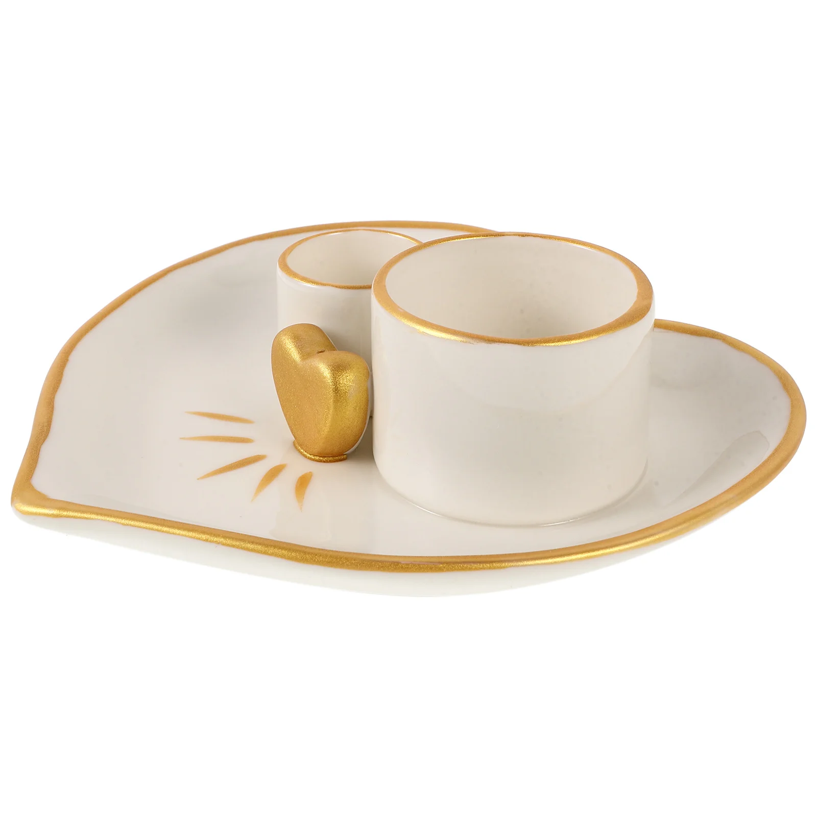 

Ceramic Incense Burner Tray Holder Decorative Sage Bowl Centerpiece Natural Wood Rod Burner Elegant Design Versatile Home Office