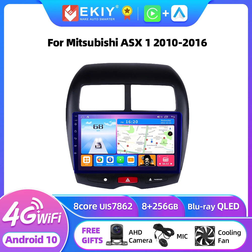 

EKIY T7 QLED Android Auto Radio For Mitsubishi ASX 1 2010 - 2016 Car Multimedia Video Player 2 din Carplay GPS Navi Head Unit