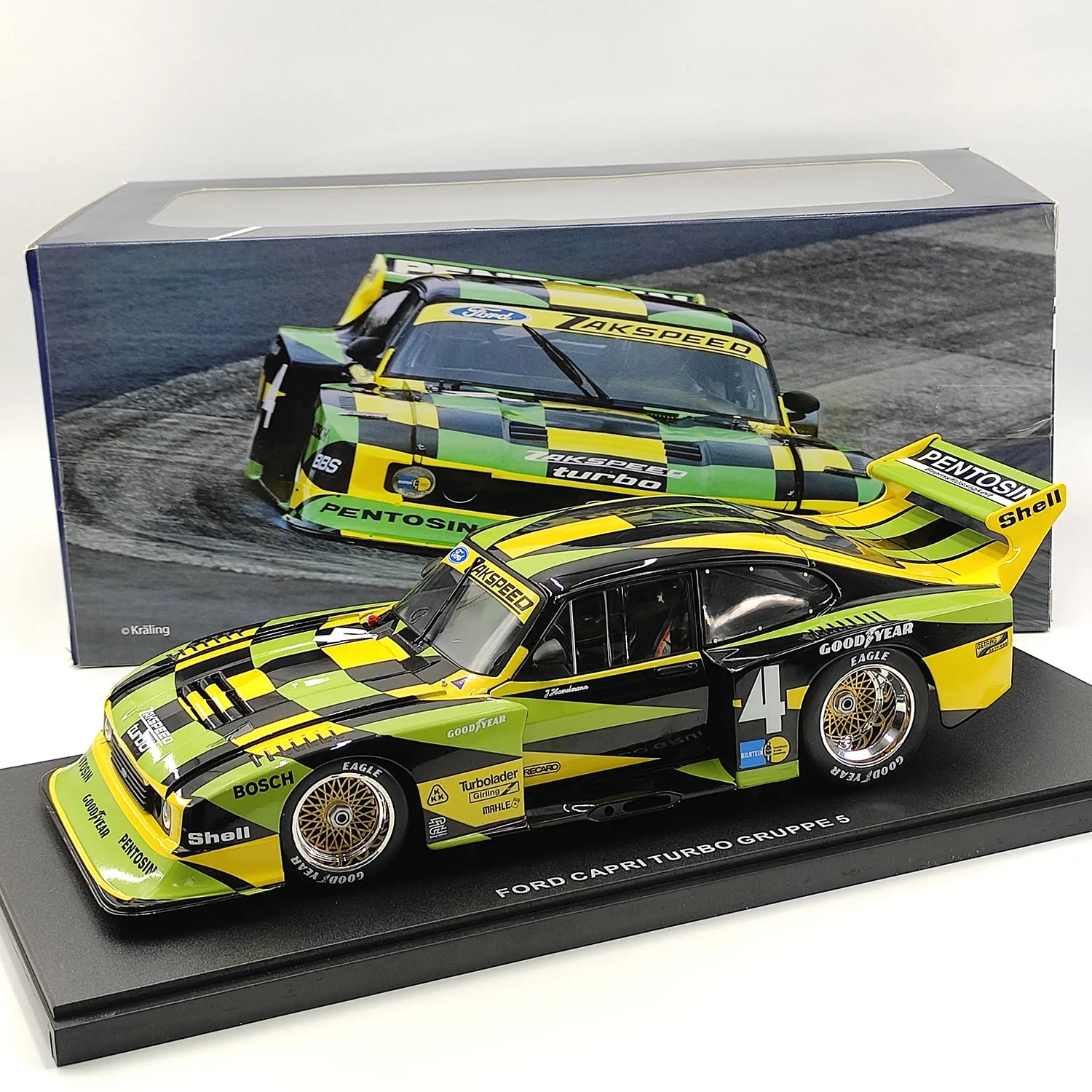 Коллекционная модель автомобиля Ford Capri Turbo Gruppe 5 WERK 83 в масштабе 1:18 из литого металла, сувенир, подарок, украшение для витрины
