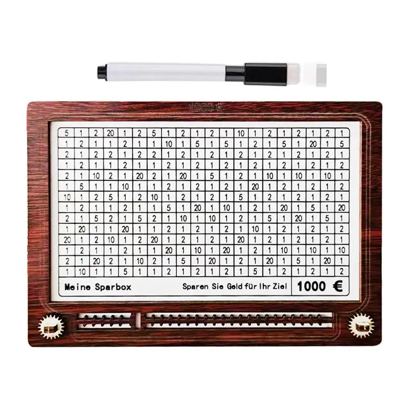 صندوق توفير بنوك الأطفال حاوية تنظيم فارز الخشب مع عداد للعمل في الفصل الدراسي والسفر في الطلاب