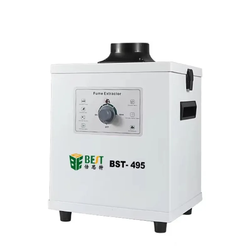 Extractor de humos de humo de soldadura, instrumento purificador Industrial de escape de filtro de BST-495 para máquina de separación láser
