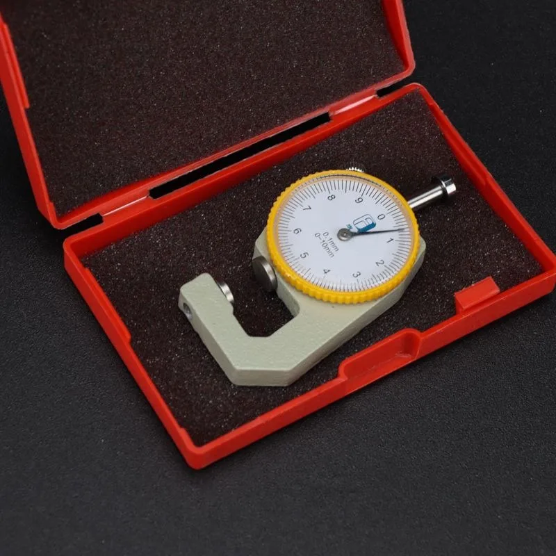 Thickness Measuring Instrument Flat Head Pointed Tip Curved Tip Thickness Gauge Metal Dial Measuring Tool Metal Vernier Caliper