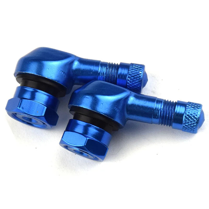 2PCS Aluminum Alloy Valve Motorcycle Rim 90 Degree Angle Motorcycle Wheel Tire Tubeless Valve Stems For Rim Wheel Parts