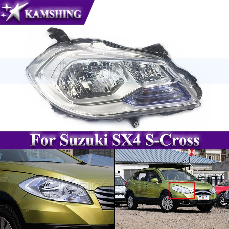 

Kamshing Halogen Front Bumper Headlight For Suzuki SX4 S-Cross Front Head Light Headlamp Head Lamp