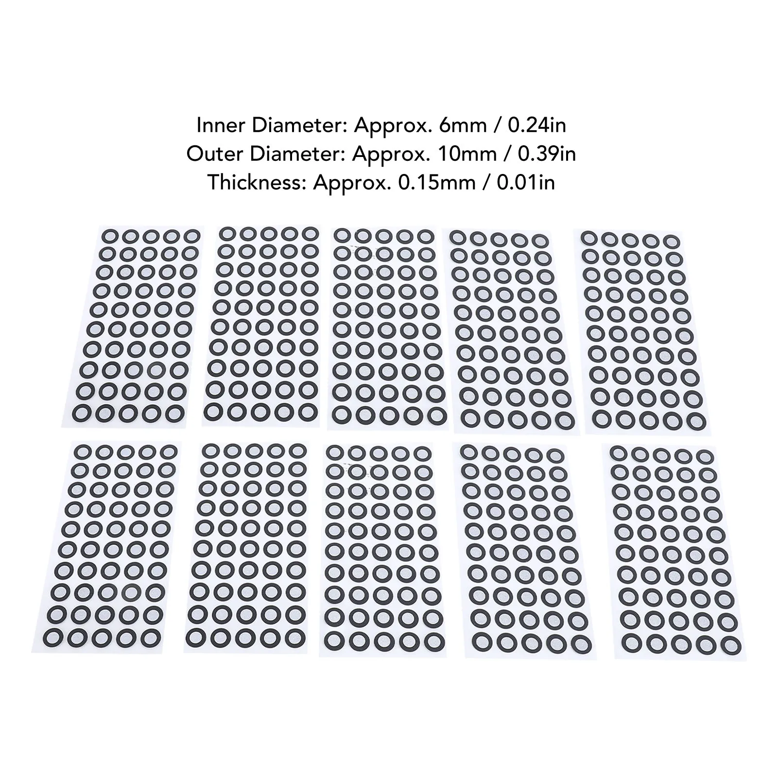 3D Scanning Marker 6mm ID 10mm OD Reference Point Diffuse Reflection Markers 3D Scan Tracking Dots 3D Scanning Dot