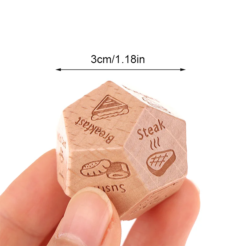 5pcs Dices Food Dice Game Wooden Dice Couple Date Night Ideas Funny Gift For Couples Anniversary Valentine's Day