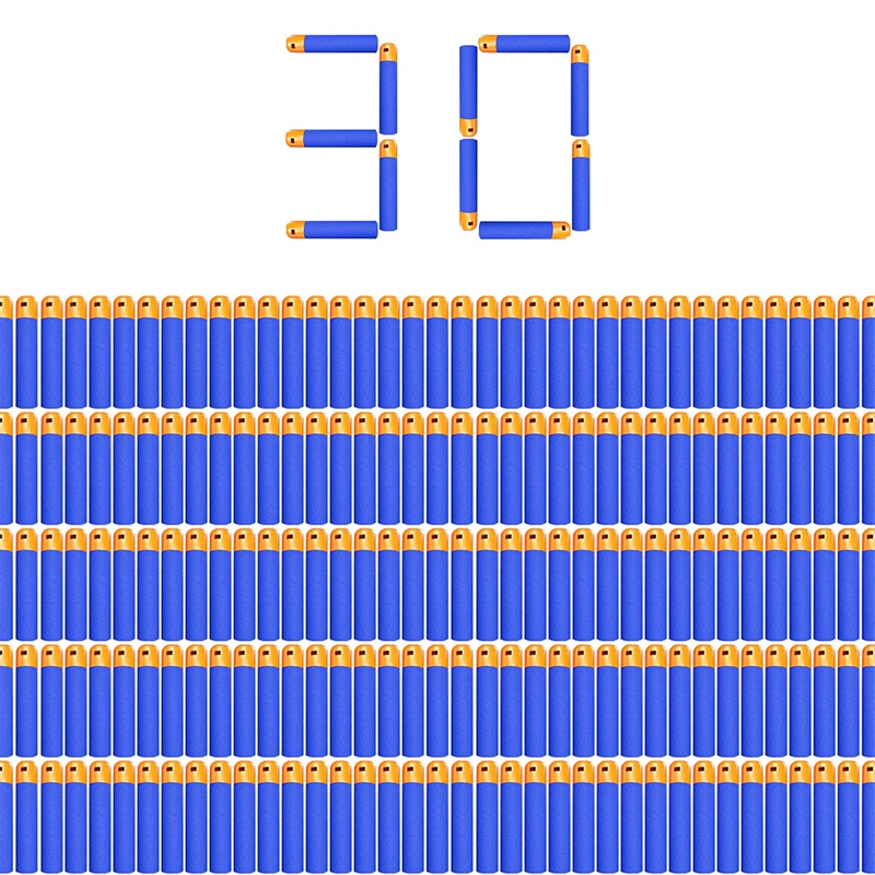 30 다트 총알 리필 팩은 Nerf N-Strike Mega Blaster Mastodon Twinshock 총과 호환됩니다.