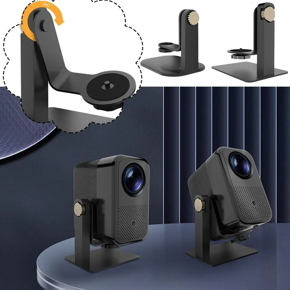 

Projector Holder Portable Desktop Projector Holder Can Throw Ceiling 360° Rotatable Head Support Mounting Bracket Base