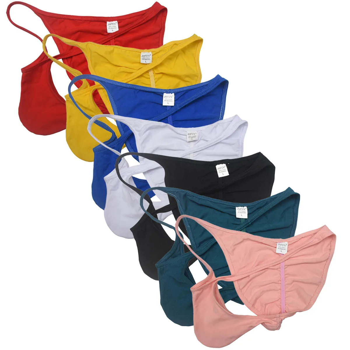 

Men's Low-rise Bikini Briefs Contoured Pouch Thongs Ultrathin String Underwear Male Lingerie Jockstrap Elastic Sissy Panties