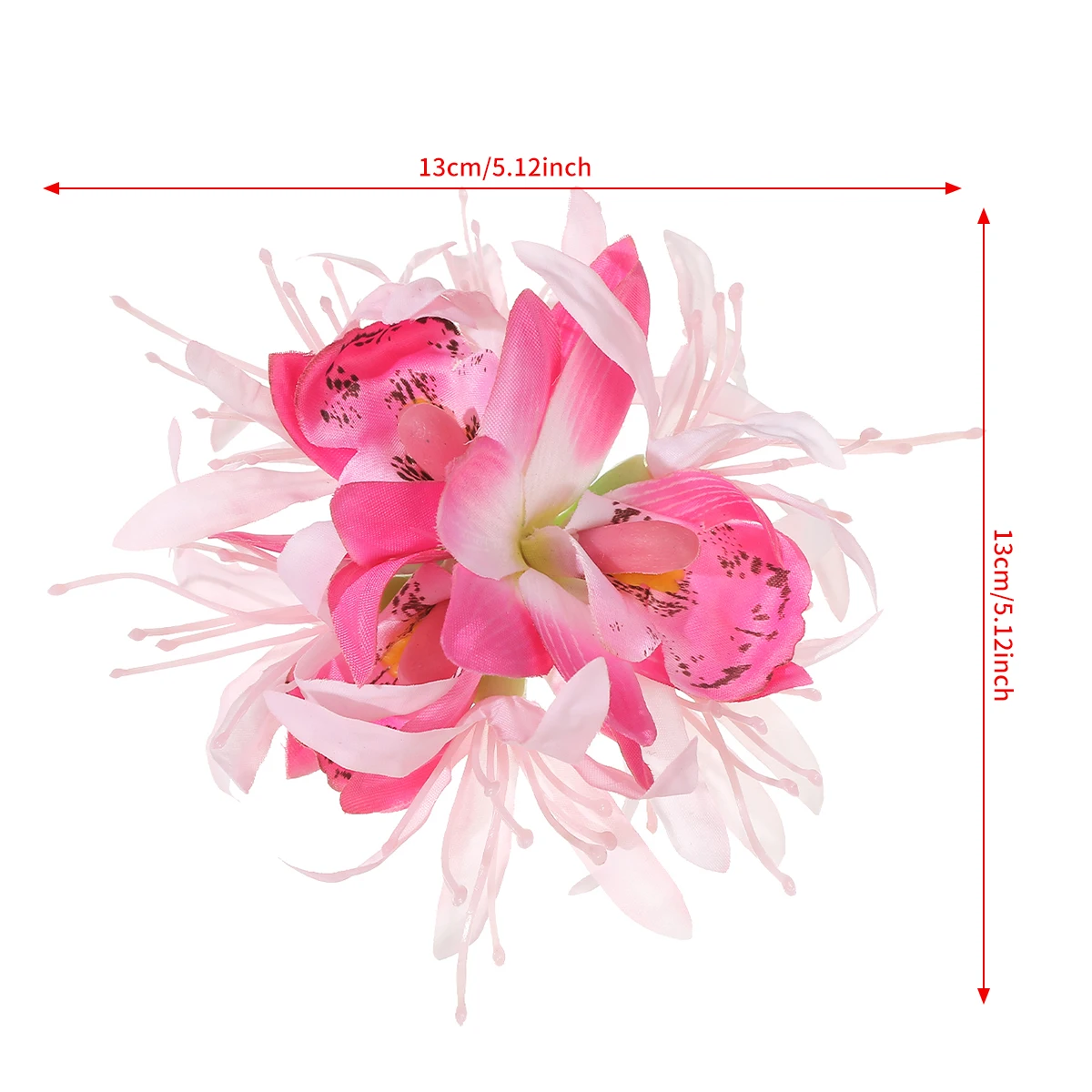 AWAYTR Lycoris Radiata Flower Hairpins Cute Floral Headwear Romantic Hair Accessories Girl Side Bangs Clip Sweet Hair Clips