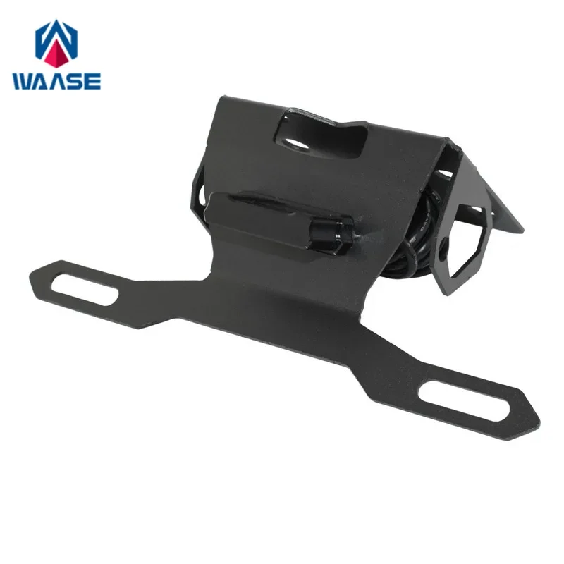 

WAASE для Suzuki Gixxer SF155 SF250 SF 155 250 2019-2023, кронштейн для регистрации заднего крыла, держатель номерного знака, рамка, светодиодный светильник