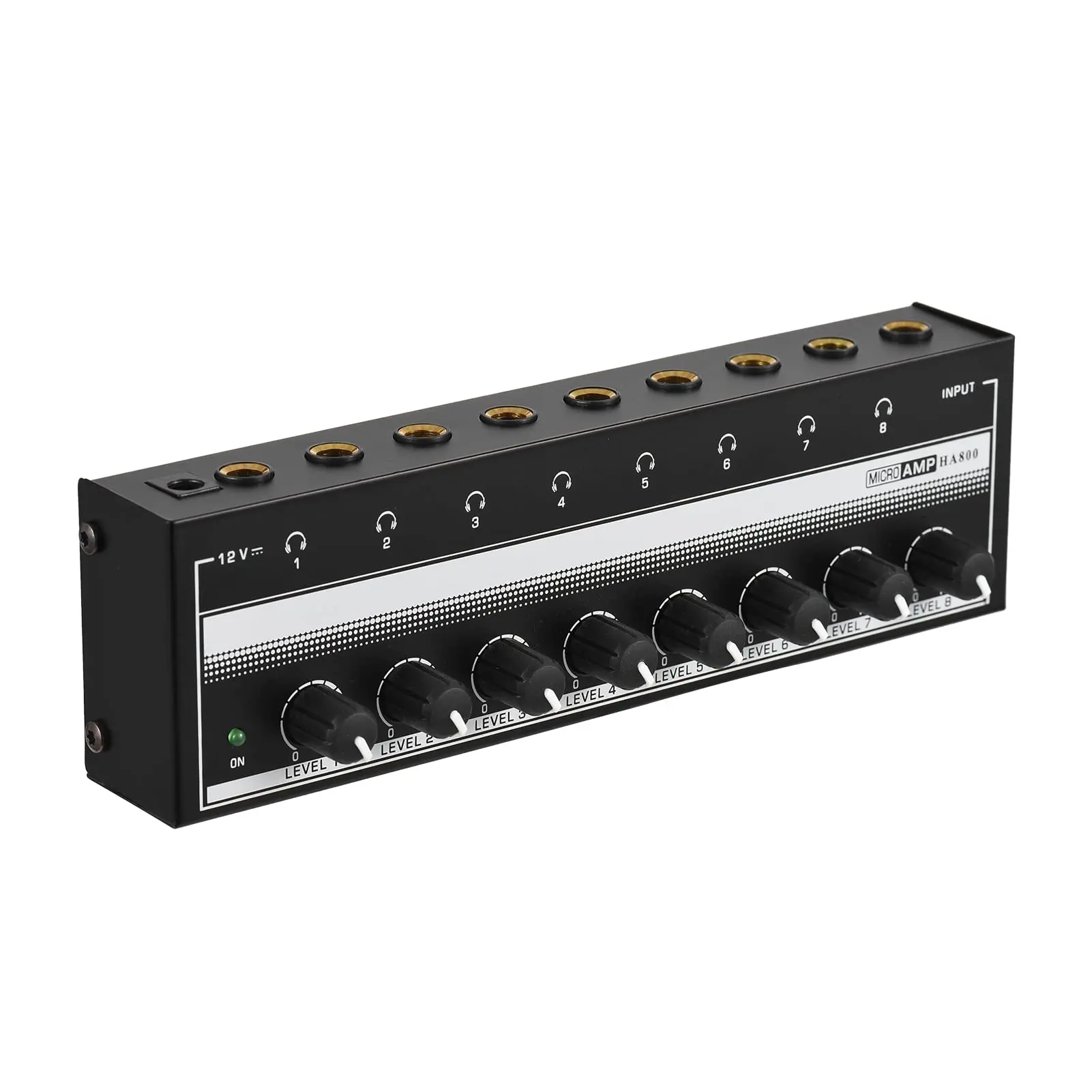 Ultra-Compact 8-Channel Headphone Audio HA800 StereoAmplifier Mixer Amplifier for Outdoor Performance