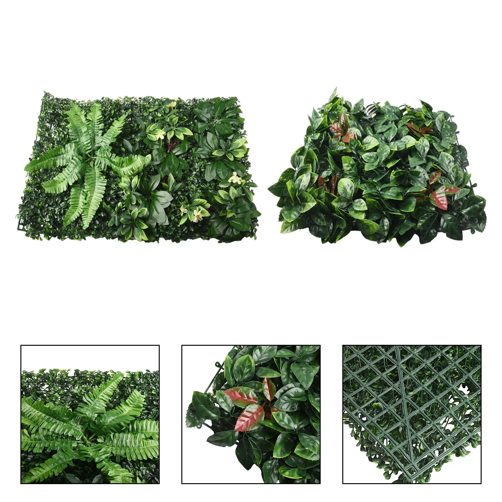 Artificial Plants Grass Wall Panel Boxwood Hedge Greenery UV Protection Green Decor Privacy Fence Backyard Screen Wedding