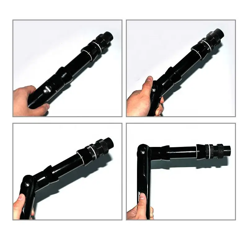Size 2 & 4 Big Game Trolling Rod Rotating Tip Adjustable Curved Aluminum Docking Deep Sea Boat Fishing Rod