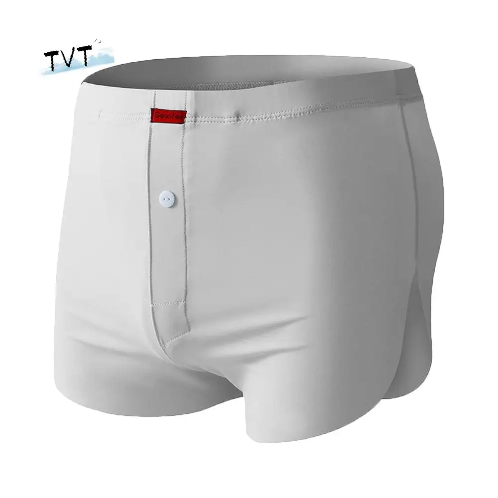 

Comfortable Simple Boxer Briefs Solid Color Thin Seamless Underpants Cool Feeling Breathable Ice Silk Boxers Summer