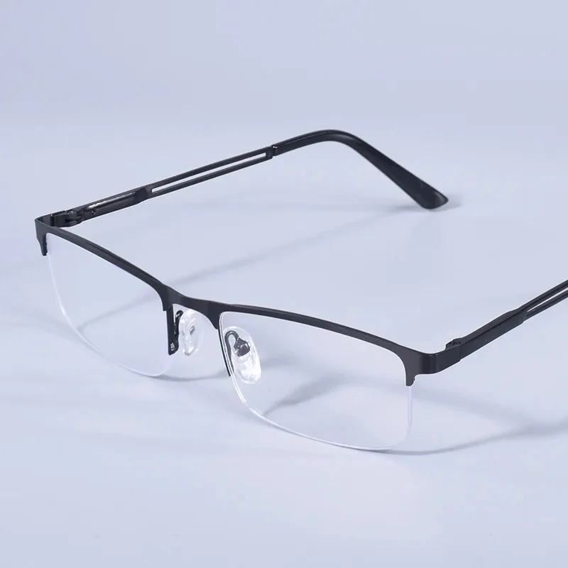 Leichte Halbrahmen-Lesebrille mit Blaulichtfilter für Altersweitsichtigkeit, Dioptrien +1,0+1,25+1,5+1,75+2,0+2,25+2,5+2,75+3,0+4,0 – Detail 2
