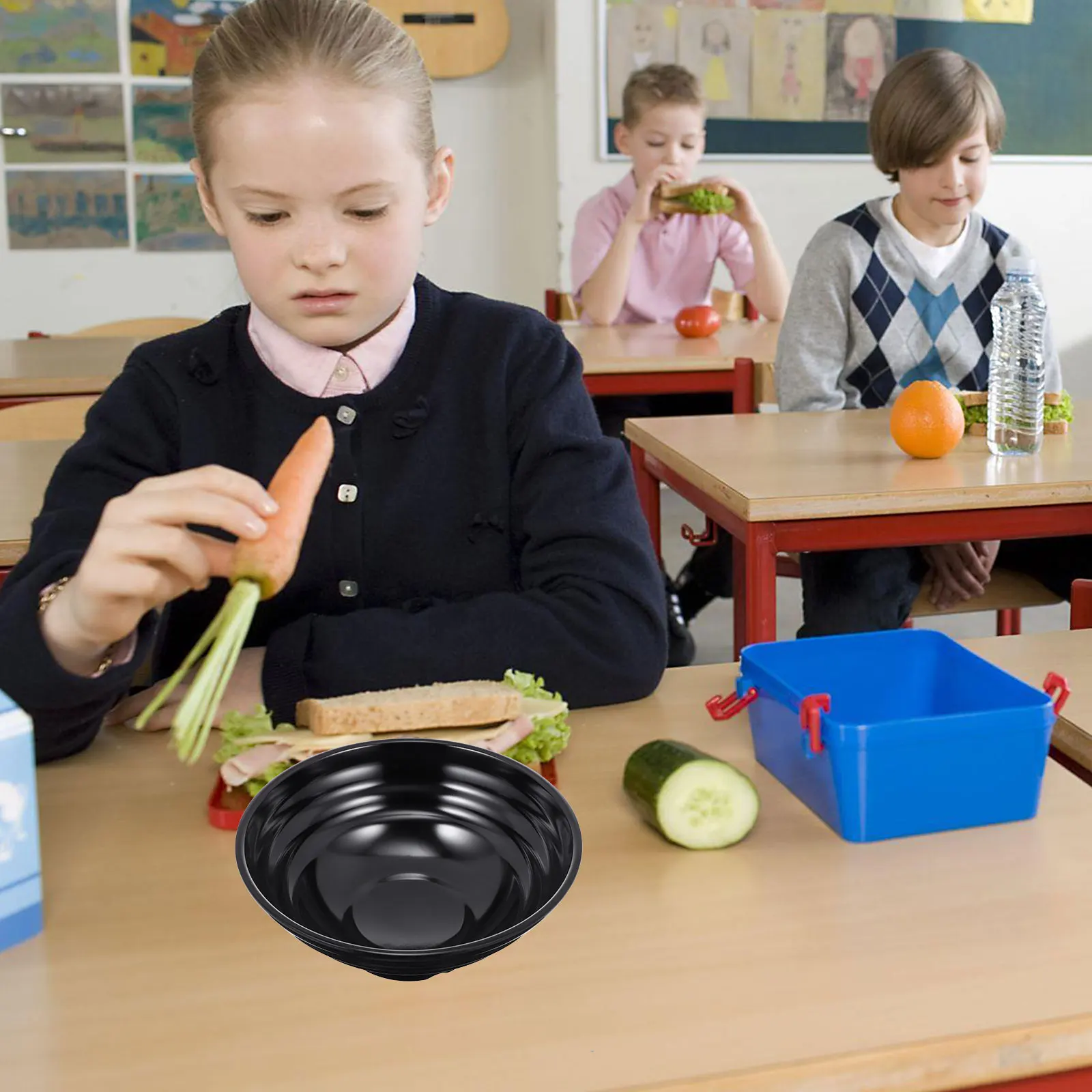 

Melamine Soup Bowl Simple Elegant Design Easy Clean Multi-Purpose Kitchen Food Serving Bowl for Ramen Noodle Salad Storage