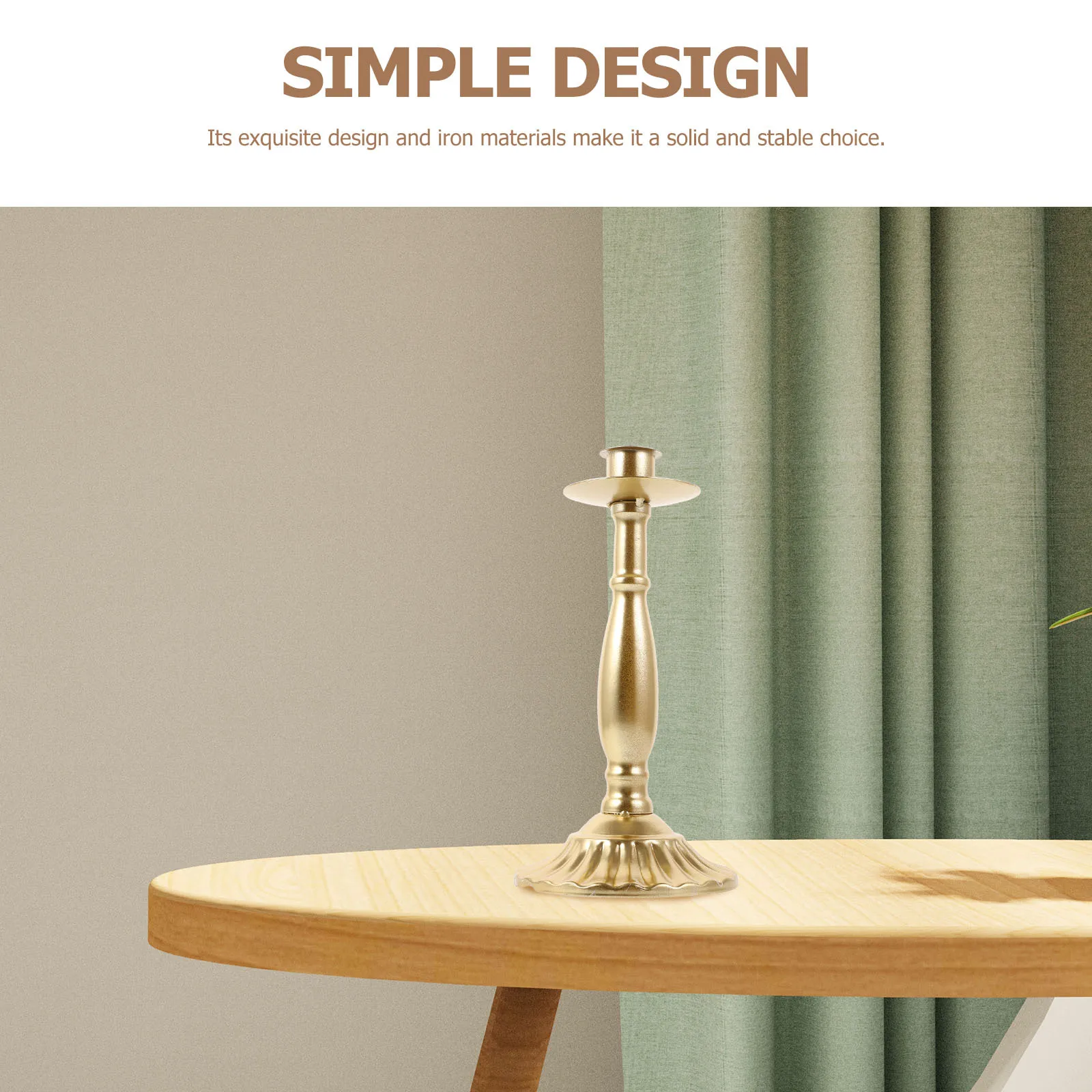 

Iron Retro Candlestick Holder Vintage Metal Pillar Stand Romantic Table Decoration Holder Candlestick Holders