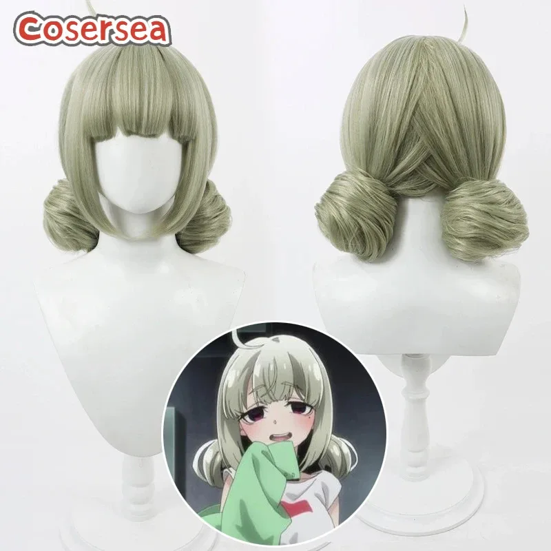 2025 11 Cosersea شعر مستعار تأثيري الباروكات Gushing over الفتيات السحرية Araga الكيوي مختلط الفيروز كوس شعر مستعار الاصطناعية الشعر الحرارة Resis #2