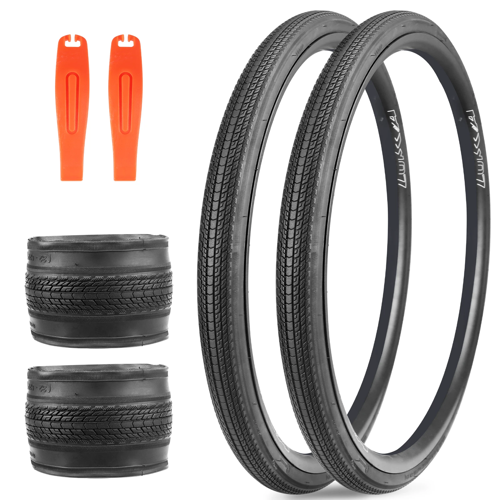 

ZUKKA 2 Pack 700x28/32/35C Road Gravel Bike Tires Foldable High Grip Durable Off-Road for Commuter Cycling