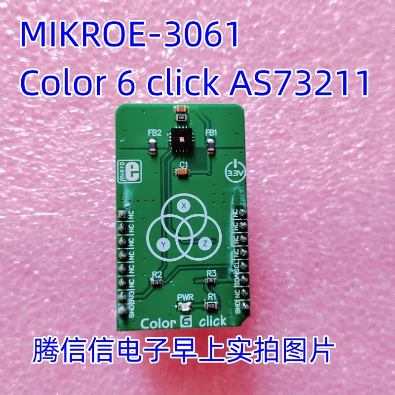 

Модуль датчика цветовой температуры MIKROE-3061 COLOR 6 CLICK AS73211