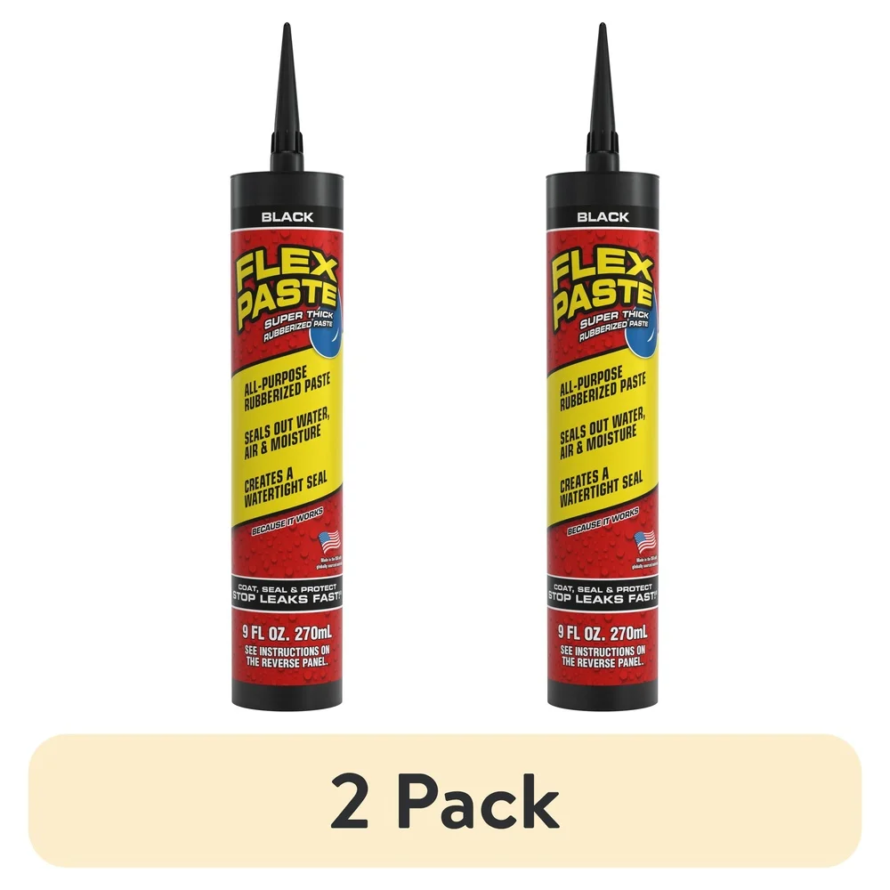 

2 Pack Super Thick Rubber Paste Sealant Cracks Holes Waterproof DIY Home Repair Indoor Outdoor Use Automotive Plumbing Projects