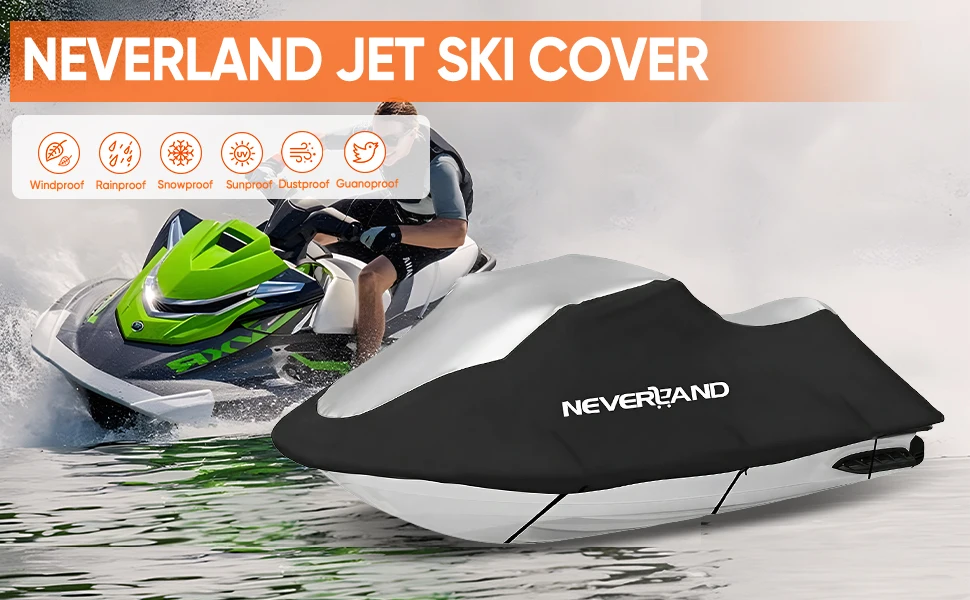 Waterproof Jet Ski Cover for 3-Seat Personal Watercraft — detail 1