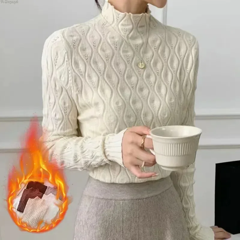 Winter Women Turtleneck Sweater Women Long Sleeve Sweaters Winter Knitted Slim Pullovers Jumpers Knitwears
