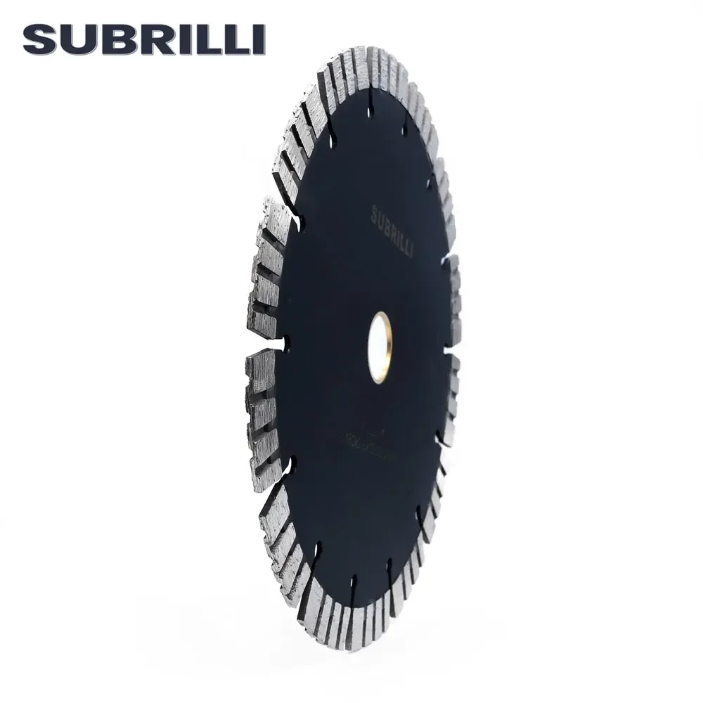 SUBRILLI 7" 180mm Diamond Cutting Disc Hot Pressed Segment Diamond Saw Blade For Granite Marble Concrete Ceramic