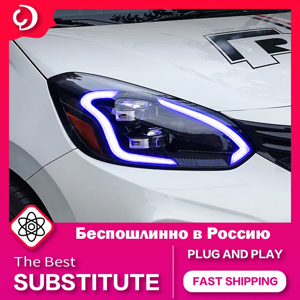 AKD Car Styling Headlights for Honda Fit Jazz 2019-2022 GR9 LED Headlight DRL Turn Signal Light Led Projector Auto Accessories