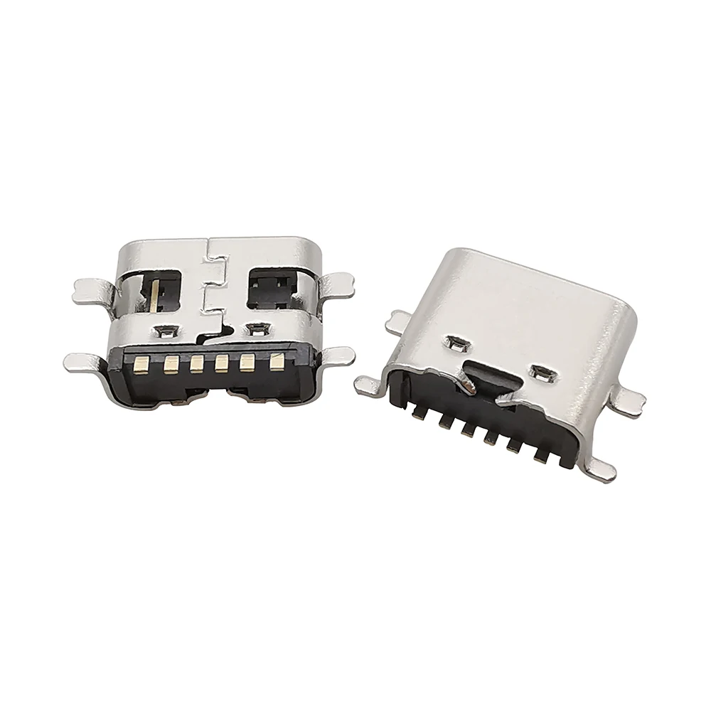 10Pcs USB Typ C Buchse 2P 6P 16Pin SMT Buchse Lade Port PCB Solder Stecker USB C – Detail 3