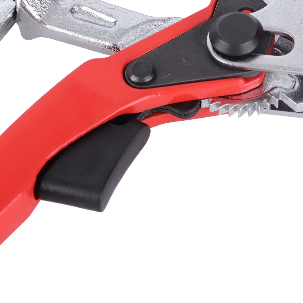 Aluminum Alloy Rail Ratcheting Table Clamp 540lb Clamping Force Heavy Duty Mechanism Woodworking Clamp 20mm Base Quick Release